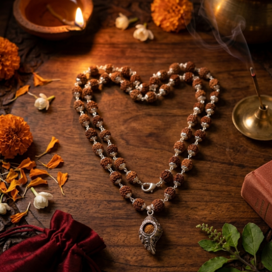 Natural Rudraksha Mala (₹850)