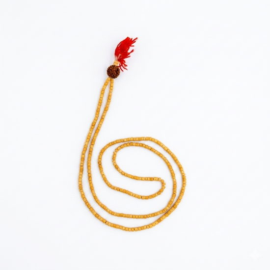 Round Shaped Single Layer Tulsi Beads Kanthi Mala / Holy Basil Wood Japmala / Tulsi Kanti Mala (₹49)