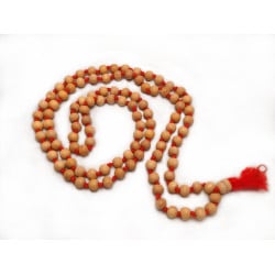 Premium Quality wooden Beads Wooden Knotted Jap Mala Beige Color (₹120) 