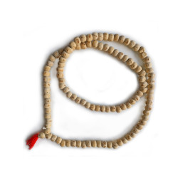 Ram Naam Tulsi Mala For Jaap & Wearing (108+1) Beads / Ram Naam Inscribed Japa Mala wooden beads Dori Necklace (₹99)
