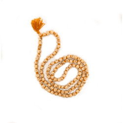 Ram Naam Tulsi Mala For Jaap & Wearing (108+1) Beads / Ram Naam Inscribed Knotted Japa Mala wooden beads Dori Necklace (₹139)