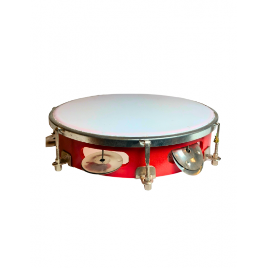 Dafli Musical Instrument, Dafli/Tambourine 10 inch Hand Percussion Musical Instrument (Random Colour) (₹500)