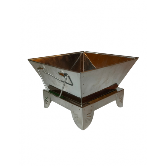 Stainless Steel Hawan Kund, 6 inch by 6 inch (₹450)