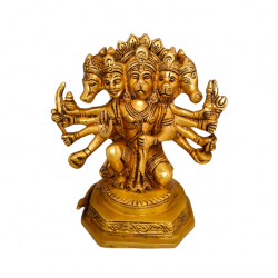 Brass Idol Panchmukhi Hanuman 7 Inch (₹3450)