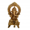 Brass Ganesh Idol Height 9 Inches with back arch / prabhavali, Ganesha / Ganapati Idol (₹4900)