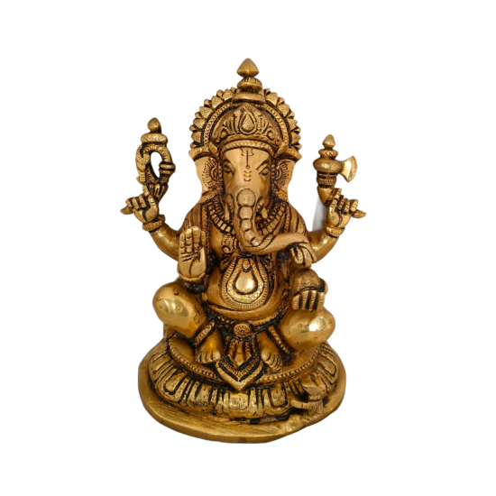 Brass Idol Ganesh 7 Inch (₹5150)