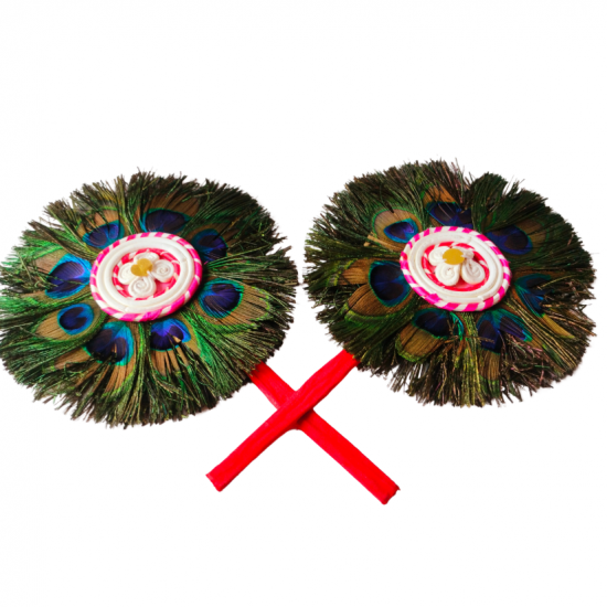 Peacock Fan 12 Inch (₹700)