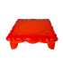 Wooden Red Chowki/Bajot for Pooja/Paat,Chaurang for Puja Fine finish 8 in by 8 in (₹420)