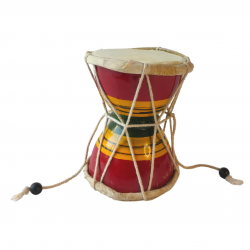 Indian Musical Percussion Instrument Damaru for Meditation Kirtan/ Shiv Damroo / Wood Damru, Height 5 Inches (₹120)