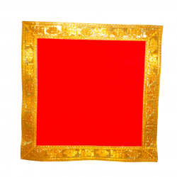 Premium Red Pooja chowki aasan kapda / Velvet Altar Cloth for Pooja and Mandir (14 inch by 14 inch) (₹60)