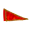 Dhwaj Flag Jhanda, triangular for temple, house, pooja & religious purpose (orange/saffron, 15 inches) (₹15)