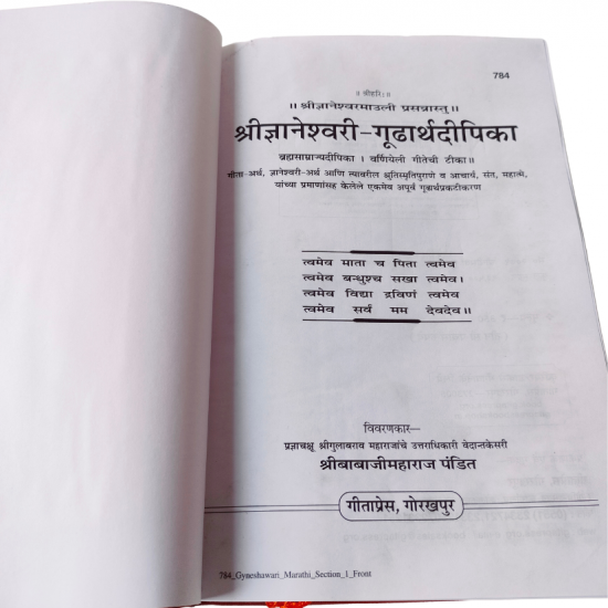 Shri Gyaneshwari Gudharthdipika,(784) Gitapress,Gorakhpur (₹350)