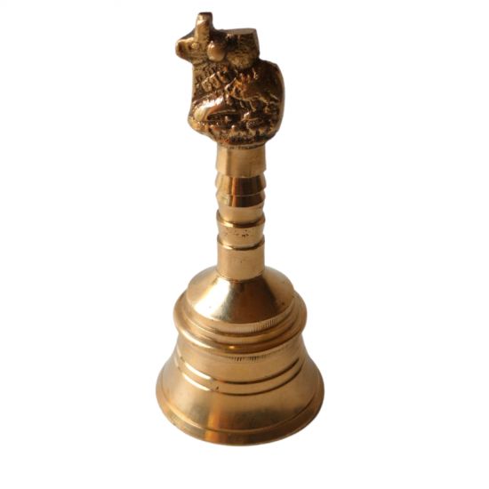 Brass Bell/ Pooja Ghanti 4 Inch (₹330)