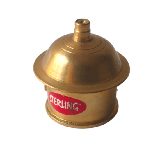 Brass Kumkum Dabbi /Box / Karanda, Height 1 Inch (₹220)