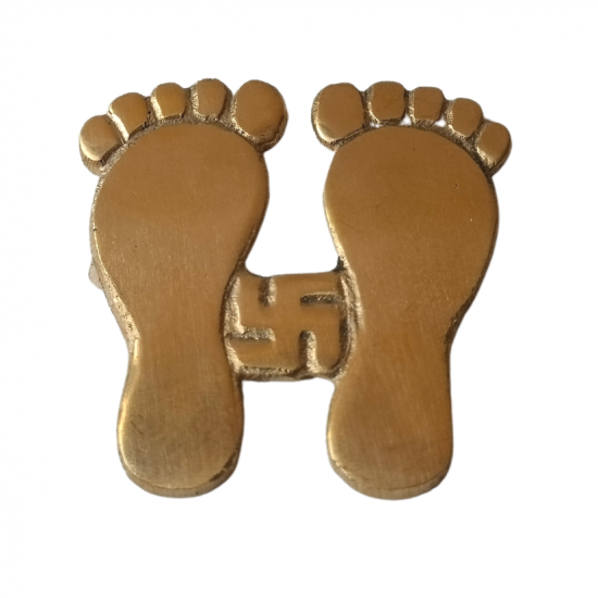 Brass Charan Paduka 3 Inch (₹260)