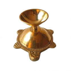 Brass Shankh Stand Kachua/Turtle shape, Height 3 Inches (₹170)