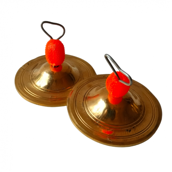 Brass Taal/ Manjeera/ Manjira, Diameter 2.5 Inches (₹460)