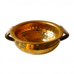 Brass Urli/ Uruli with Handle for Home Decor/cooking, Diameter 6.5 Inches (₹640)