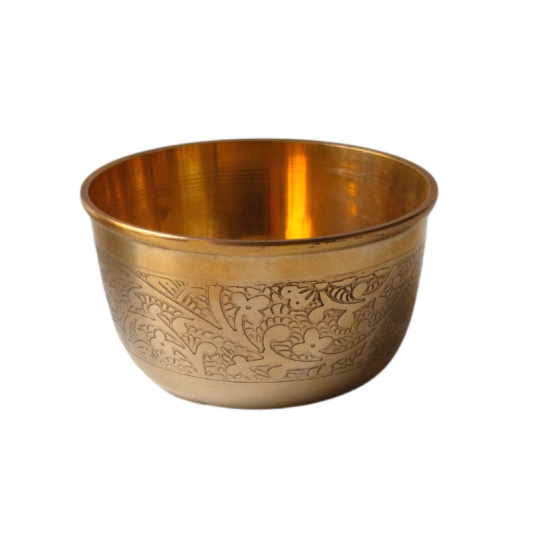 Brass Pooja katori / Vati Bowl, Diameter 3 Inches (₹380)