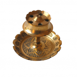 Brass Incense Stick Holder/Agarbatti Stand/Agardaan (Lakshmi Kinnari design) Height 1 Inch (₹100)