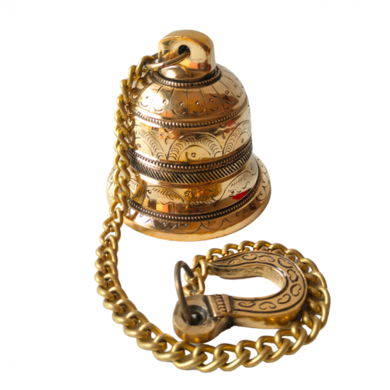 Brass Hanging Bell with chain 18 Inch (₹1700)