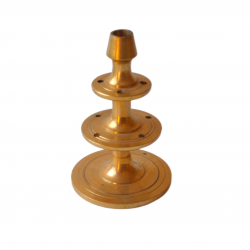 Brass Incense stick Holder/ Agarbatti and dhoop Stand/ Agardaan (tower design), height 3 inches (₹240)
