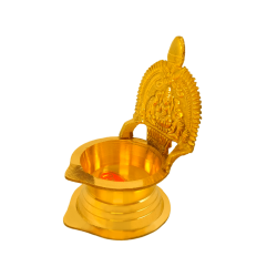 Brass Lakshmi Lamp/ Kamakshi Diya/ Gajalakshmi Oil Lamp, Height 3.5 Inches (₹320)