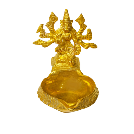 Brass Varahi Diya / Varahi Devi Idol Diya / Vishnu Varaha Avatar Idol with Oil Lamp, Height 3 Inches (₹1070)