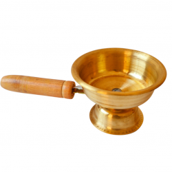 Brass Dhoop Dani Incense Burner Loban Stand Dhooparat (Length 8 Inches) (₹240)