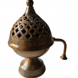 Brass Dhoop Dani Incense Burner Loban Stand Dhooparat (Length 7 Inches) (₹2050)