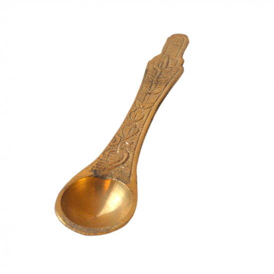 Brass Pali / Laddle (Lakshmi), Length 4.5 Inches (₹140)