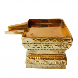 Brass Abhishek Patra Stand / Soma Sutram / Sompatra / PurnaPatra/ Somasutra for God Idols, 5 in by 5 in (₹4750)