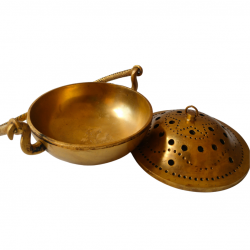 Brass Dhoop Dani Incense Burner Loban Stand Dhooparat (Diameter 5 Inches) (₹4000)