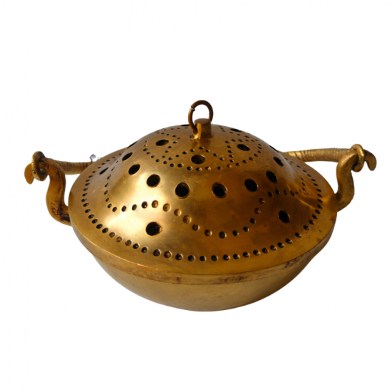 Brass Dhoop Dani Incense Burner Loban Stand Dhooparat (Diameter 5 Inches) (₹4000)