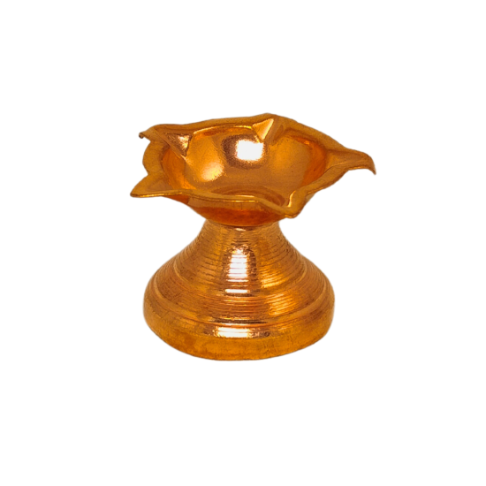 Copper Divi Oil Lamp / Diya / Deepak For Pooja, Height 1.5 Inches (₹100)