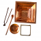 Copper Hawan Kund Set / Agnihotra Set / Complete Hawan Kund/ Yagna/ Homam Kund for Home Havan 6in by 6in (₹1800)