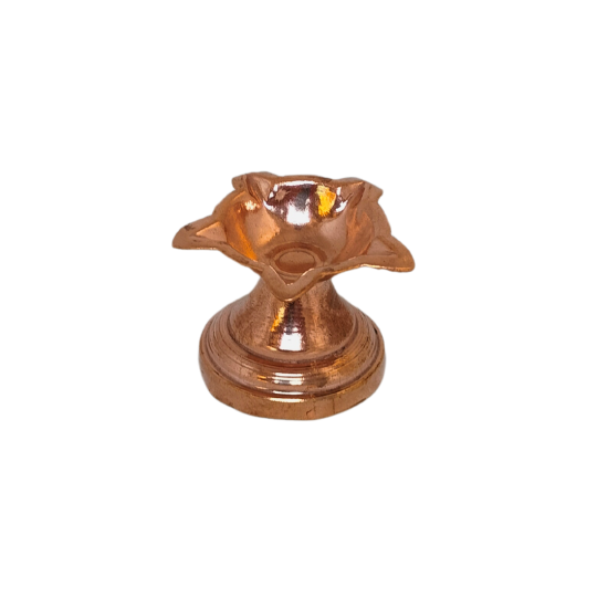 Copper Divi Oil Lamp / Diya / Deepak For Pooja, Height 1 Inch (₹80)