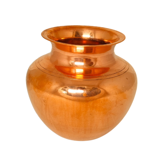 Copper Kalash / Lota (Gagri Design, Heavy Make), Height 5 Inches (₹2000)
