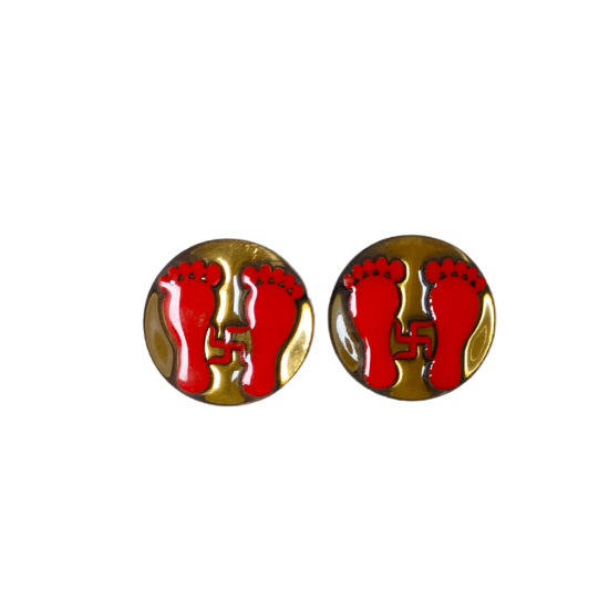 Decorative Wooden Paduka Sticker (₹200)