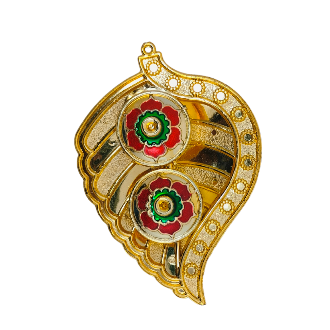ACCESSHER Traditional Ruby Beads Rakhi For Brother – With Peacock Pooja Thali, Roli, Kumkum & Card