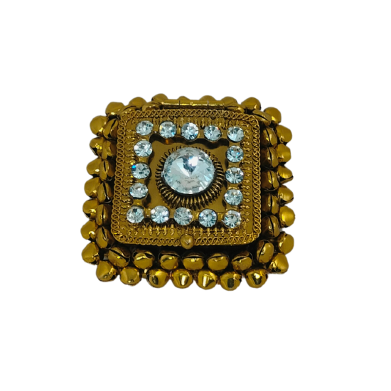 Decorative Metal kumkum karanda / Bharni / Coin dabbi for give aways, Length 3 Inches (₹180)