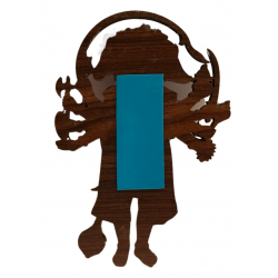 Panchmukhi Hanuman Self Adhesive Wall Sticker for Pooja Room, Kids Room & Home Decor (standing position) - Multicolour MDF (wood) Cutout 5 x 3.5 Inch (₹400)