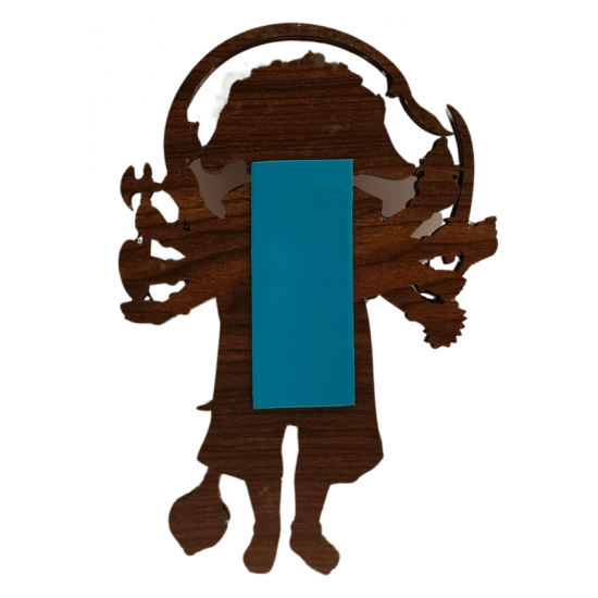 Panchmukhi Hanuman Self Adhesive Wall Sticker for Pooja Room, Kids Room & Home Decor (standing position) - Multicolour MDF (wood) Cutout 5 x 3.5 Inch (₹400)