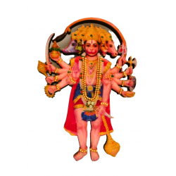 Panchmukhi Hanuman Self Adhesive Wall Sticker for Pooja Room, Kids Room & Home Decor (standing position) - Multicolour MDF (wood) Cutout 5 x 3.5 Inch (₹400)