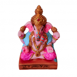Ganesha Idol Height 3 Inches, Dagdu sheth Ganesh / Car Ganpati Religious Decorative Showpiece (Polyresin / Fiber) (₹300)