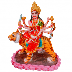 Maa Durga Sherawali Mata Rani Statue Idol for Home Mandir Height 12 Inches (Multicolor, Polyresin) (₹4750)