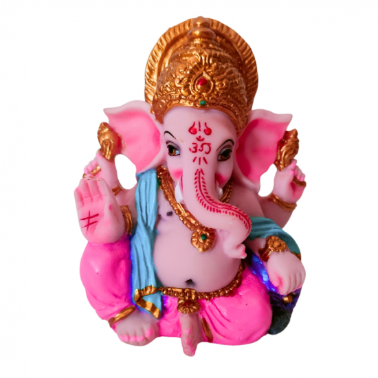 Ganesha Idol Height 3 Inches, Car Ganesh / Ganpati Religious Decorative Showpiece (Polyresin / Fiber) (₹425)