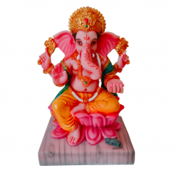 Ganesha Idol Height 7 Inches, Kamal Ganesh / Ganpati Religious Decorative Showpiece (Polyresin / Fiber) (₹1400)