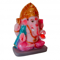 Ganesha Idol Height 2.5 Inches, Car Ganesh / Ganpati Religious Decorative Showpiece (Polyresin / Fiber) (₹220)