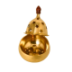 Brass Apple Shaped Akhand Diya Oil Lamp with cover (with Star shaped holes and knob), Height 4.5 Inches (₹500)